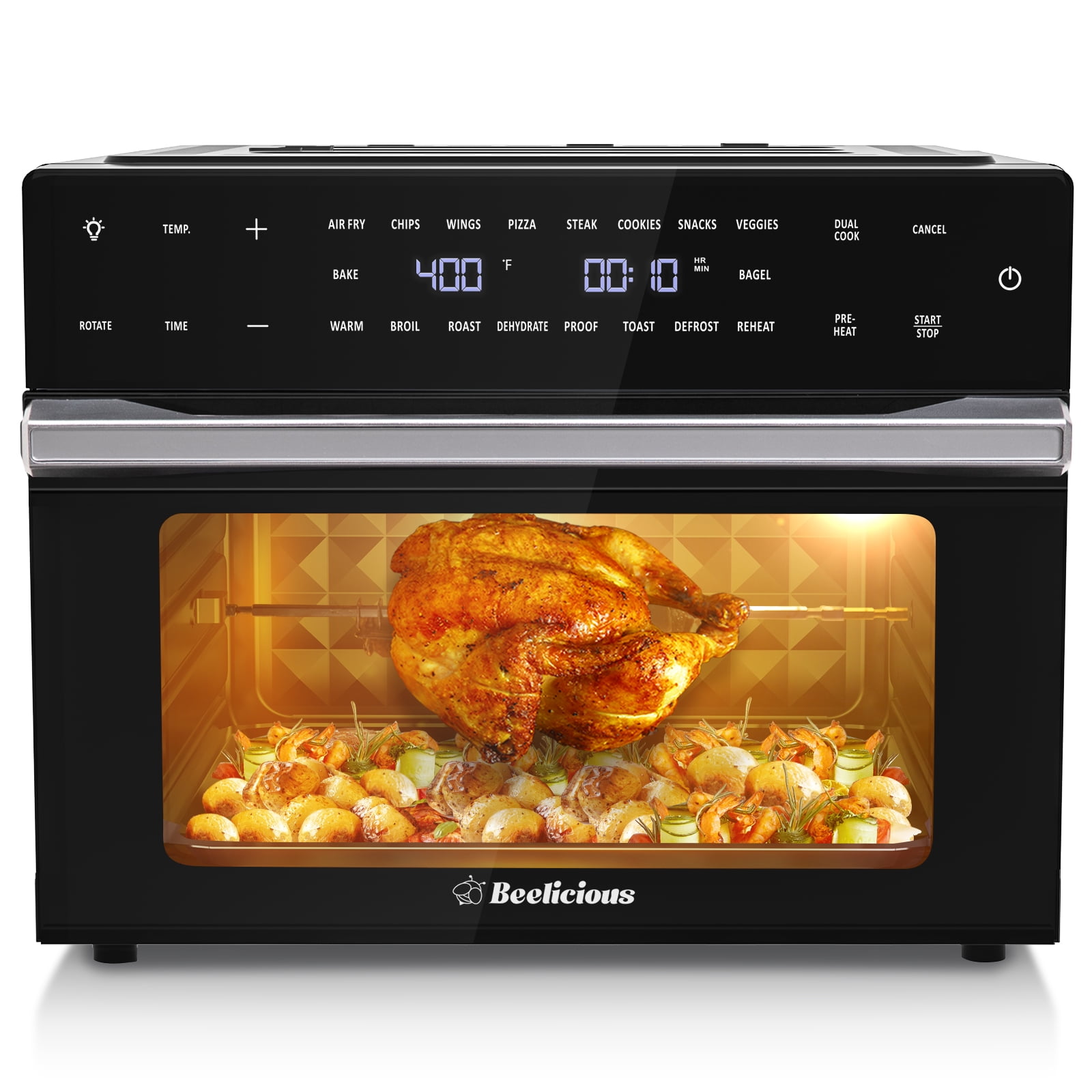 CUSIMAX Air Fryer Toaster Oven, 15.5 Quart Air Fryer Combo, 16in1 Air