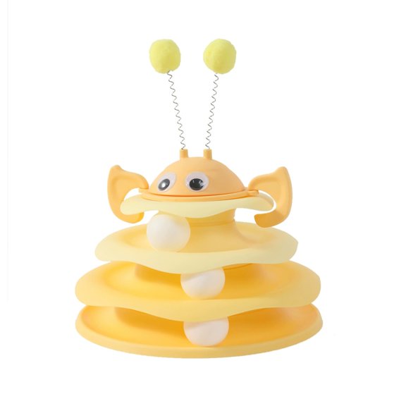 Beemai Little Bee Series, Inverted Top Track Turntable Interactive Cat Toy, Self-Entertainment Boredom Relief For Cats, Hot-Selling Cat Plaything