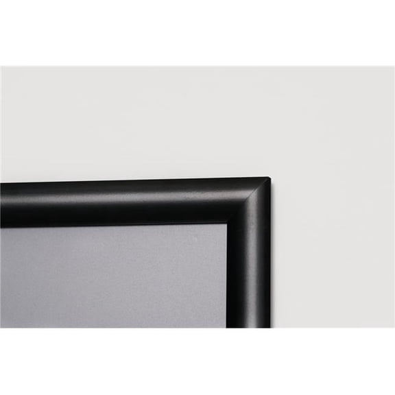 Beemak Plastics WF-1824B 18 x 24 in. Aluminum Snap Frame Wall Mount, Black
