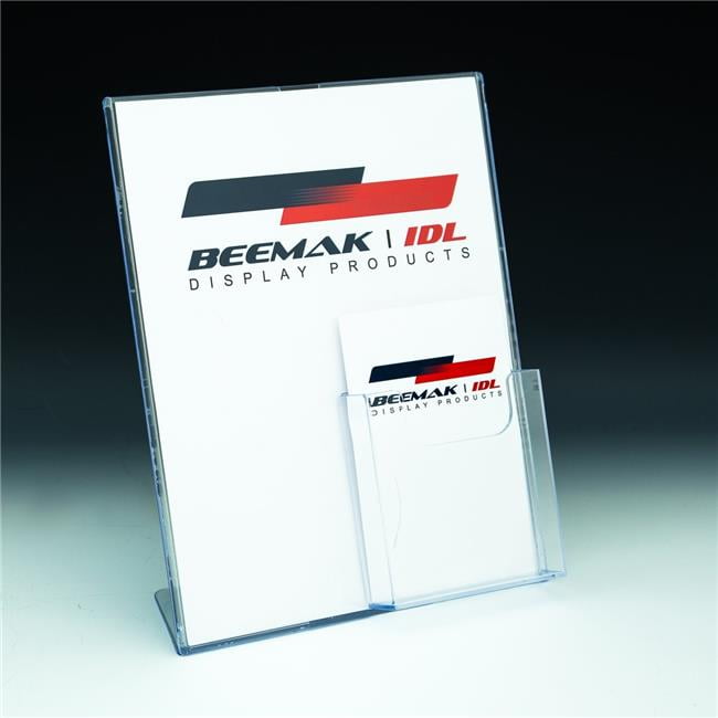 Beemak Plastics TVE5 8.5 x 11 in. Combo Literature Holder & Brochure