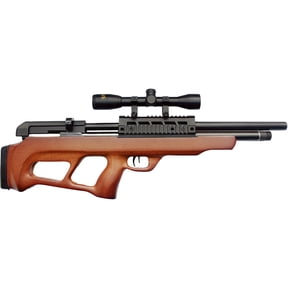 Beeman 1358 Commodore .22 PCP Underlever Air Rifle, Wood Stock, with 4 x 32 Scope and 10-Shot Magazine