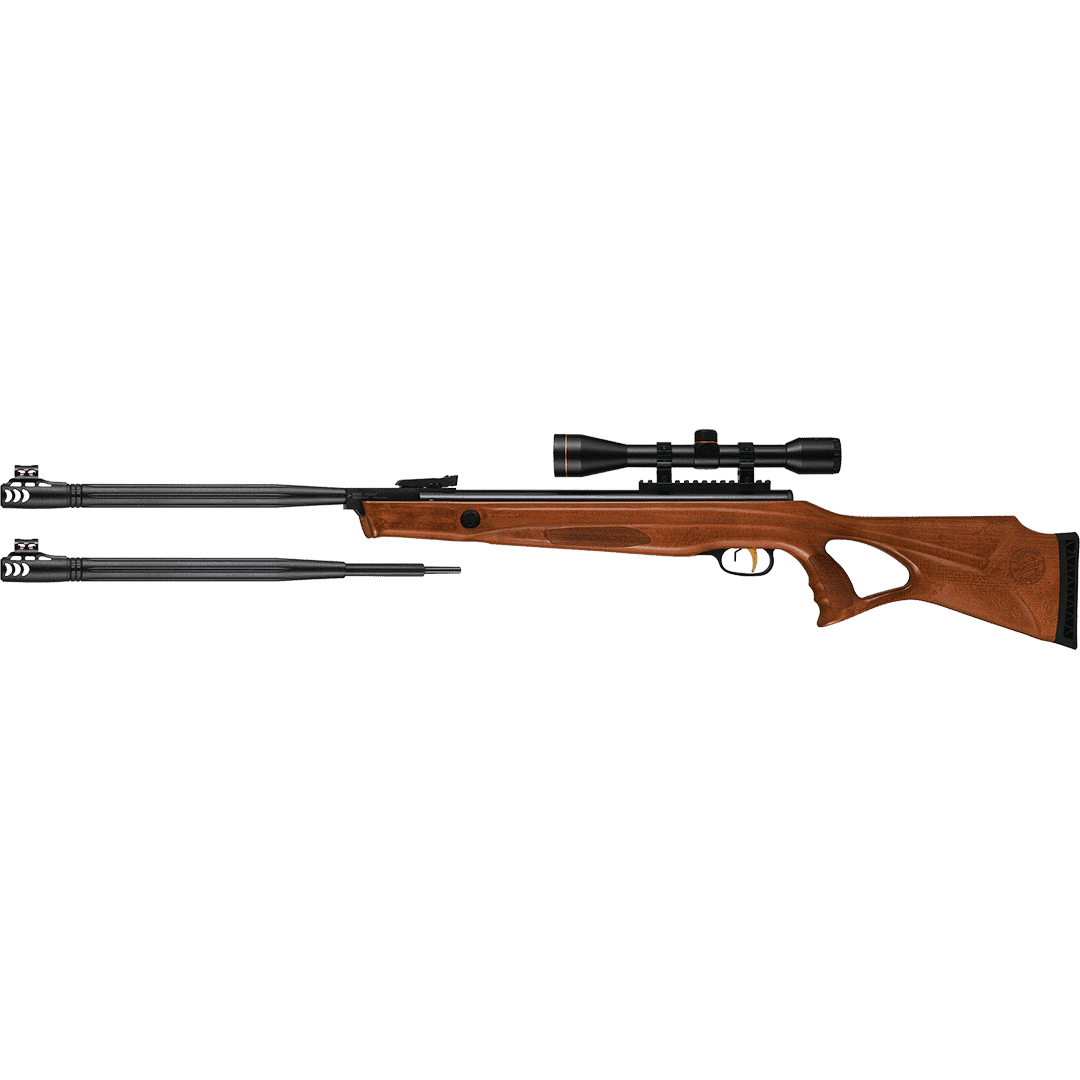 Beeman 10622GP DC Air Rifle (Dual Caliber .177 or .22) with Wood Stock and 6 x 40 Scope