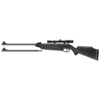 Beeman 1022 Black Cub DC Air Rifle Combo (Dual Caliber .177 or .22), Synthetic Stock, 4 X 32 Scope