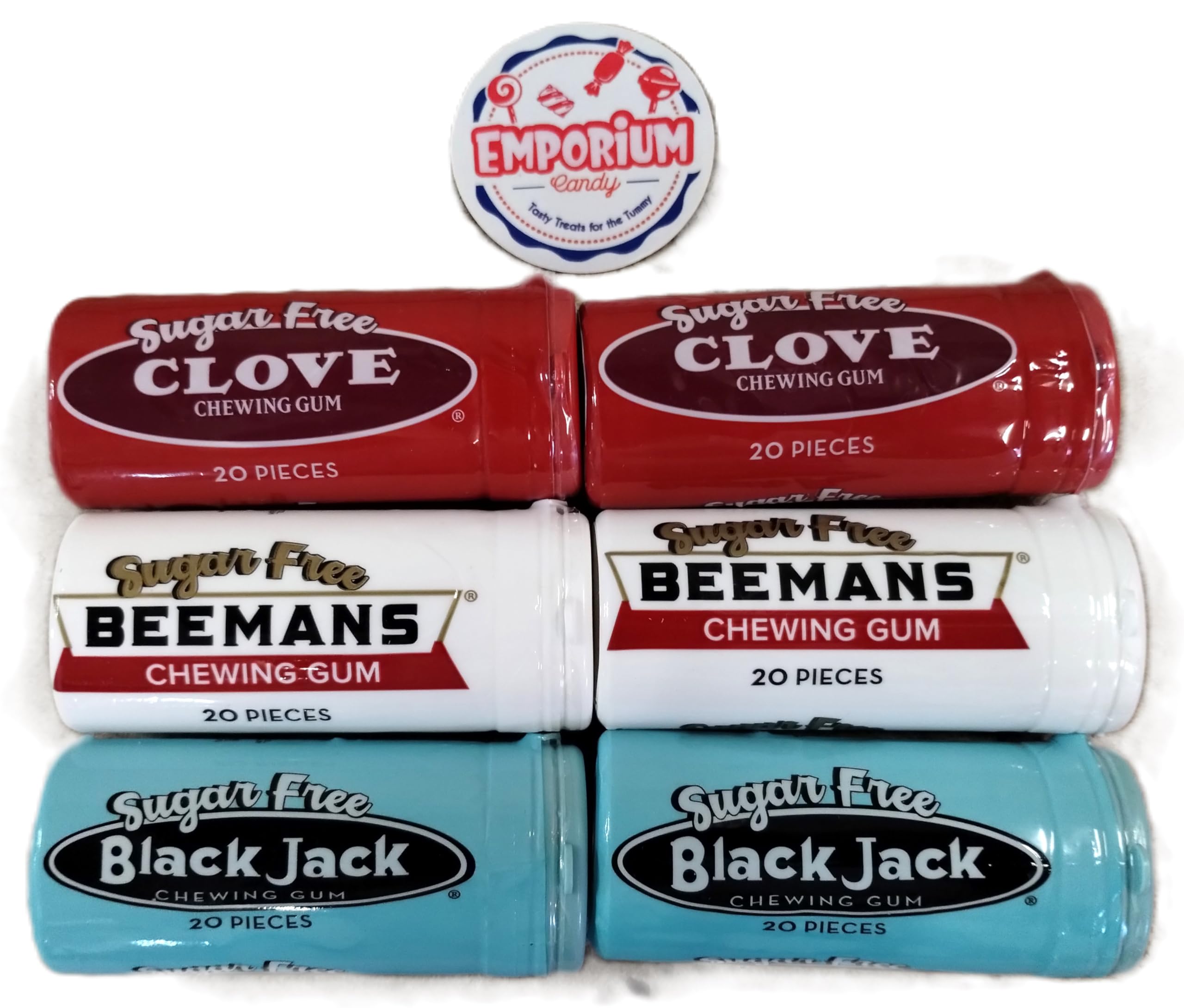 Beemans Black Jack Clove AIF4 Sugar Free Chewing Gum 2 20 Piece Tubes