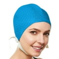 thumbnail image 1 of Beemo Retro Style Swim Bathing Caps for Women or Girls - H5137ltblue, 1 of 6