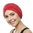 thumbnail image 1 of Beemo Soft Terry Cloth Turban Head Cover Hats for Adult Female - Red, 1 of 7