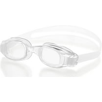 Beemo Swimming Goggles for Kids and Early Teens (Ages 7-12) - Universal Leak Resistant Eye Fit, Clear_White