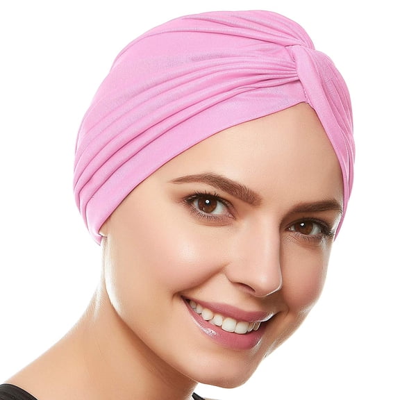 Beemo Womens Swim Cap Bathing Turban-Polyester Twisted Pleated Turban Head Cover - regH8894-LP
