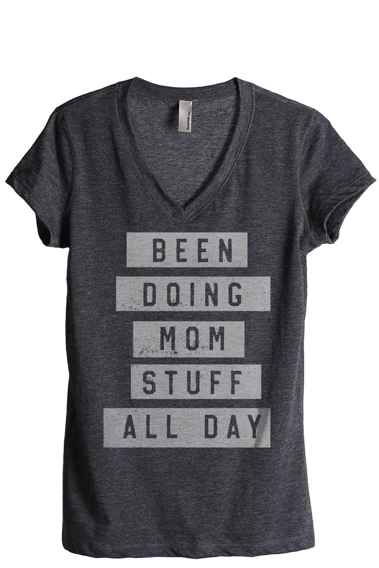Been Doing Mom Stuff All Day Women's Fashion Relaxed V-Neck T