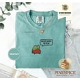 thumbnail image 1 of Beep Beep Frog Shirt, Funny Embroidered Car Tee, Cute Frog Gift, 1717, 1 of 4