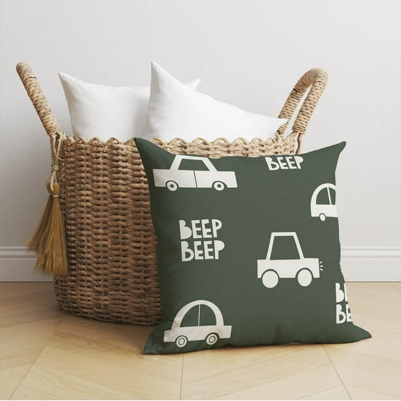 Beep Chimi Throw Pillow