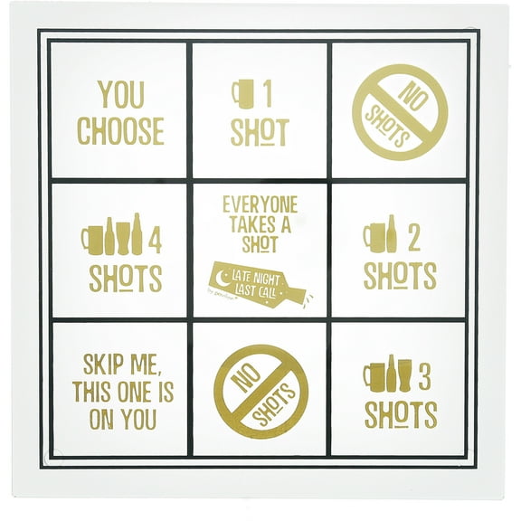 Pavilion Gift Company - Beer - 9" Shot Glass Tic Tac Toe