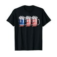 thumbnail image 1 of Beer American Flag 4th of July Men Women Merica Drinking USA T-Shirt, 1 of 5