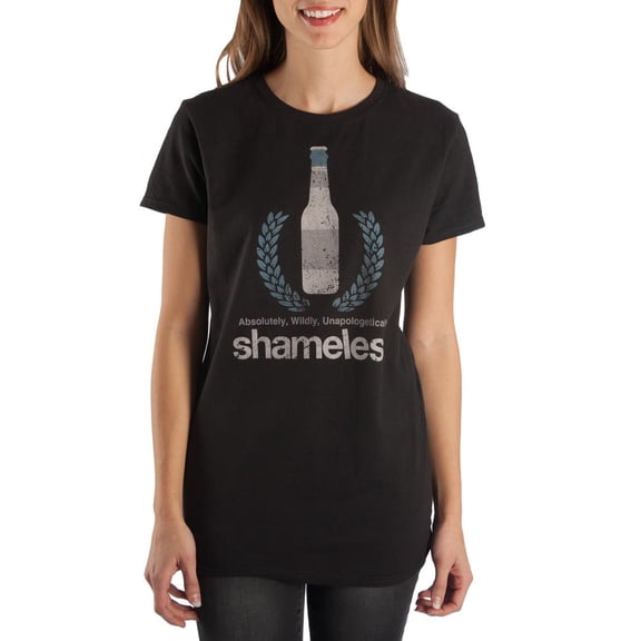 Beer Apparel Shameless TShirt Juniors Graphic Tee- Small