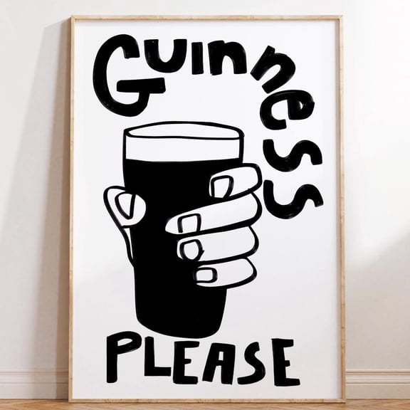 Beer Art, Kitchen Print, Bar Wall Art, Kitchen, Home Decor Print Poster, Drinks Print, Alcohol Beer Gift UNFRAMED PAPER POSTER, Home Decor, Vintage Gift, Living Room Dercor