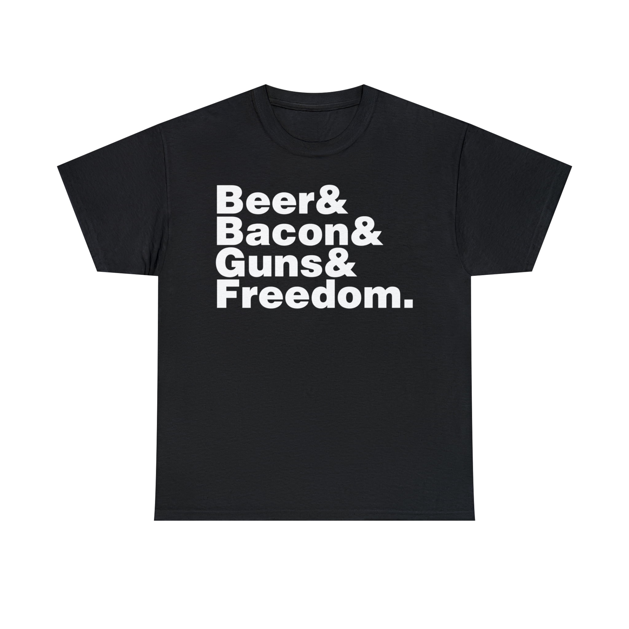 Beer Bacon Guns And Freedom Men's Short Sleeve TShirt