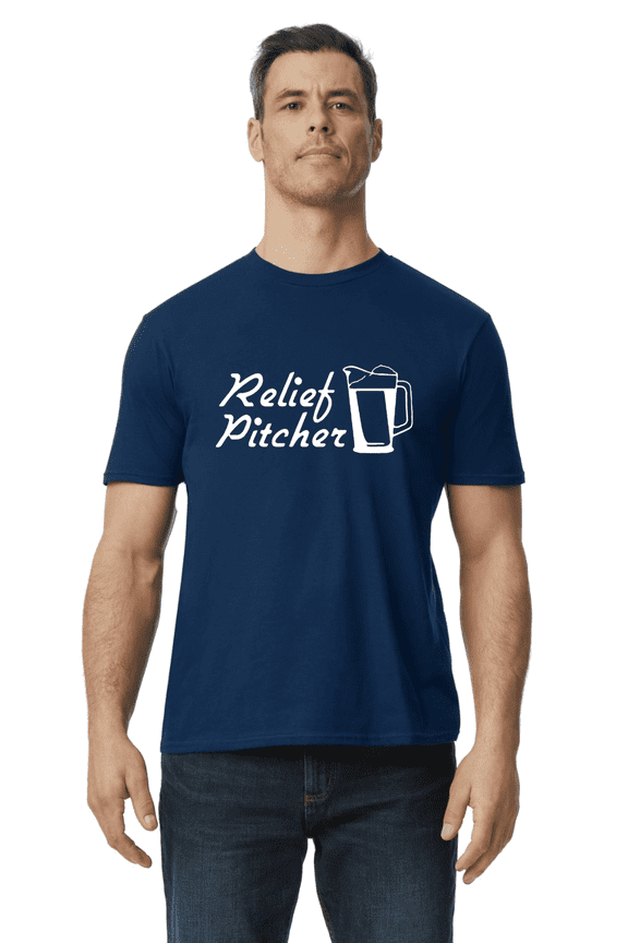 Beer Baseball Mens Softball Gear Funny Sayings T-shirt Short Sleeve Tee Mens Graphic Tees