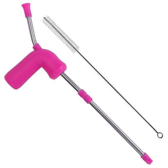 Beer Bong Snorkel Dispenser Funnel With Valve Drinking Game Straw Party Accessories (blue/black/pink )