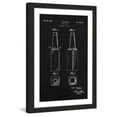 thumbnail image 1 of "Beer Bottle 1933 Black Paper" Framed Painting Print, 1 of 4
