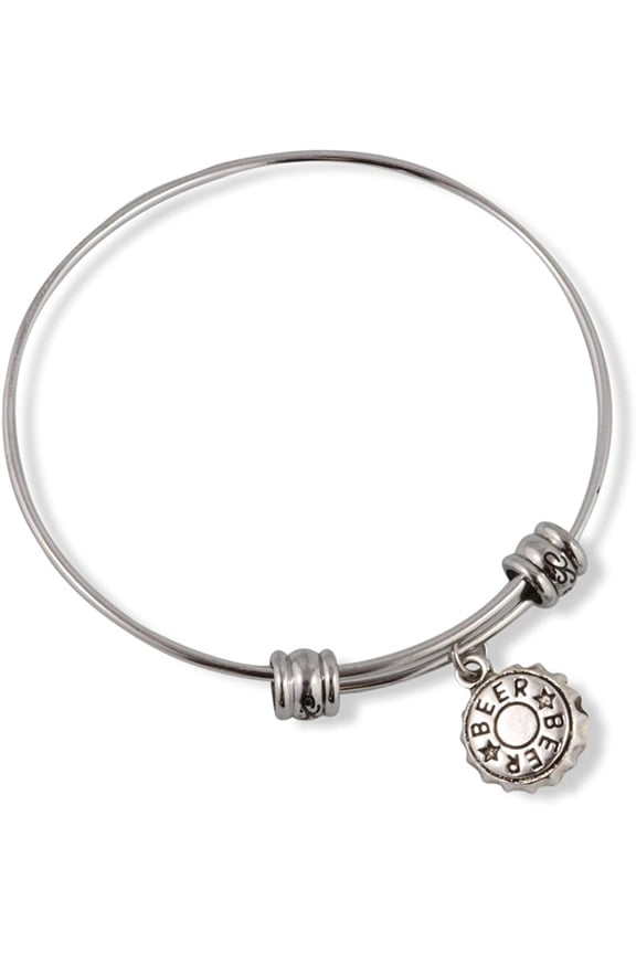 Beer Bottle Cap Fancy Bangle