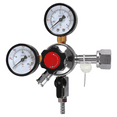 thumbnail image 1 of Beer CO2 Keg Regulator Beer Regulator with Safety Pressure Valve CGA-320 Inlet for Beer Brewing Wine Making by PERA, 1 of 7