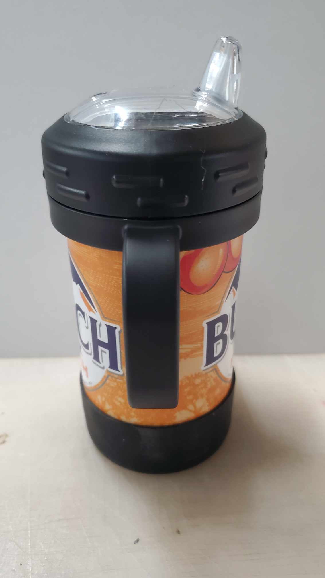 Beer Can Sippy Cup, Beer Inspired Sippy Cup with Handle BPA Free, Holds 10oz