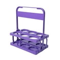 thumbnail image 1 of Beer Carrier Foldable Plastic Six-Pack Beverage Holder for Bottles and Cans with Handle, 10.7 x 7.08 x 12.99 in, 1 of 5