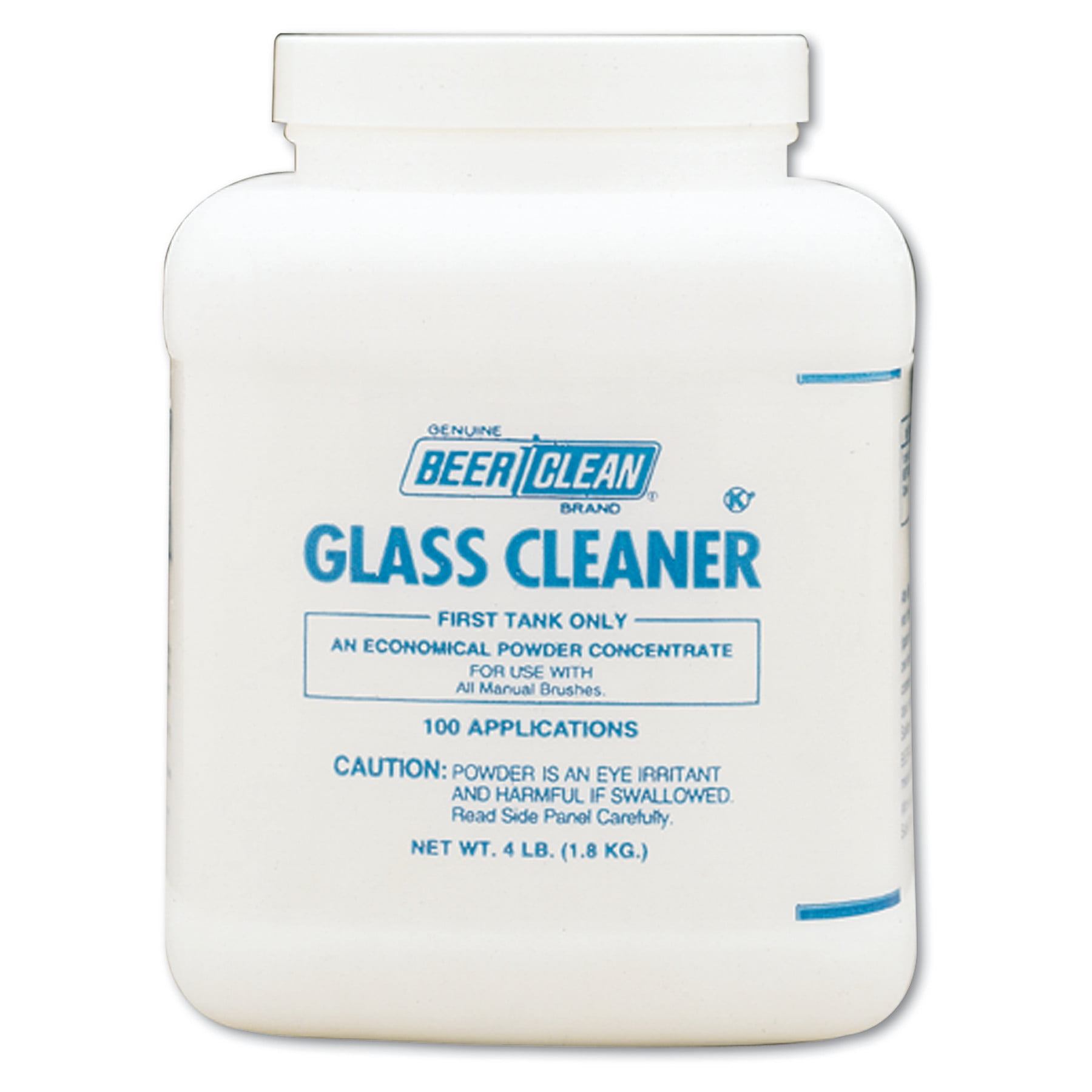 Beer Clean Glass Cleaner, Unscented, Powder, 4 lb. Container Beer Clean Glass Cleaner, Unscented, Powder, 4 lb. Container