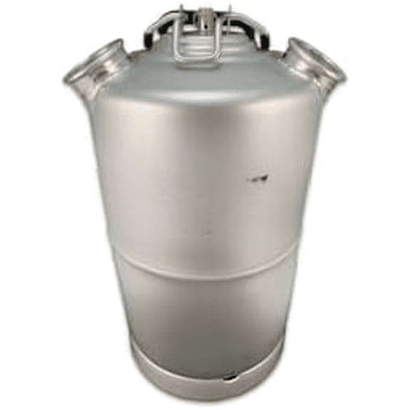 Beer Cleaning Keg - 4 Gallon Stainless Steel Cleaning Keg with Dual D Coupler - Kegerator Cleaning Kit and Beer Line Cleaning Kit - Draft Beer Line Cleaner for Home Bar and Commercial Use