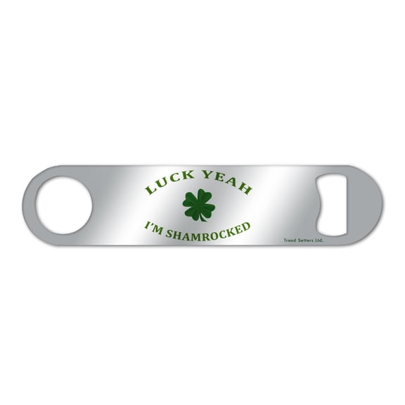 Beer Collection (Shamrocks) Metal Bar Blade Bottle Opener MBB048