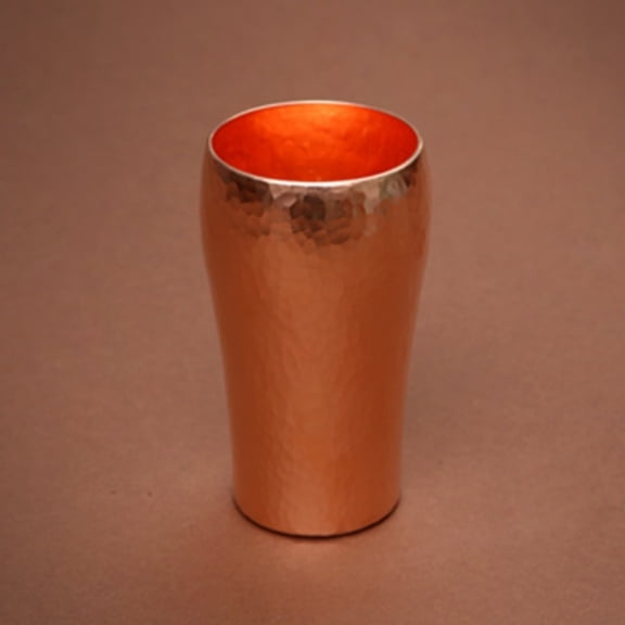 Beer Cup Mugs - Family Recommended Pure Copper Cup for Coffee Powder Mugs Handcrafted Hammered Drinkware Tea Cup