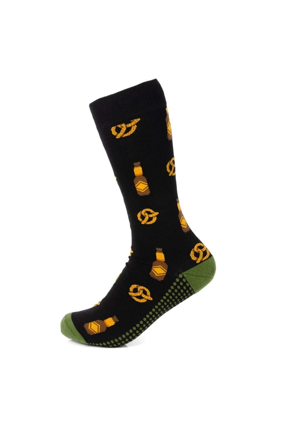 Beer Day Snacks Black Men's Socks