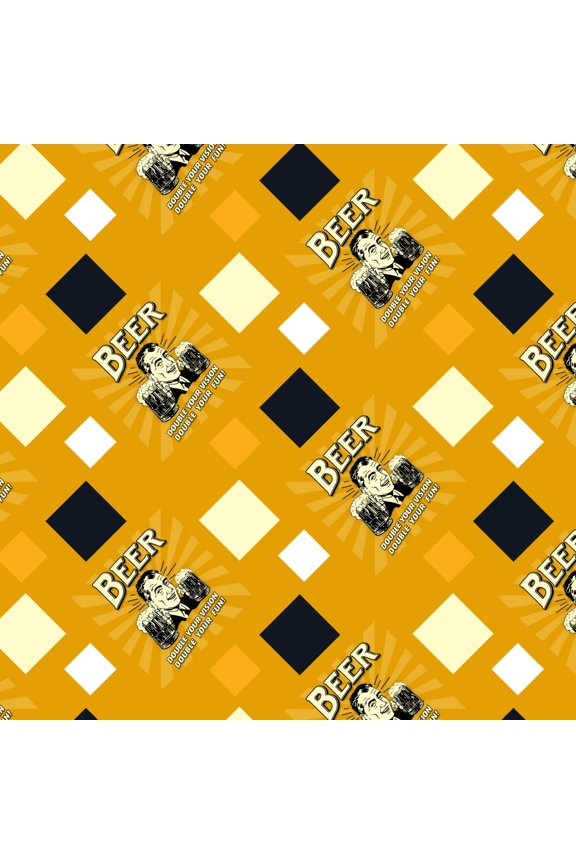Beer Double Your Vision Fun Funny Humor Premium Roll Gift Wrap Wrapping Paper