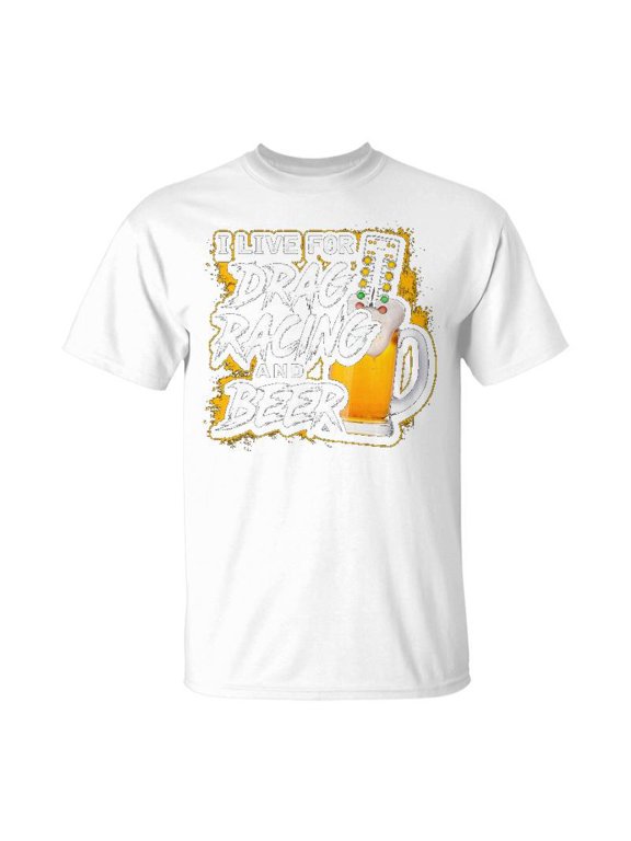 Beer Drag Racing Unisex Jersey Crewneck Tshirt