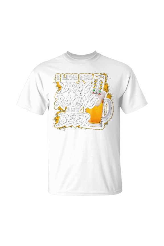 Beer Drag Racing Unisex Jersey Crewneck Tshirt