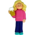 thumbnail image 1 of Beer Drinker 21st Birthday Female Blonde Personalized  Christmas Ornament DO-IT-YOURSELF, 1 of 1