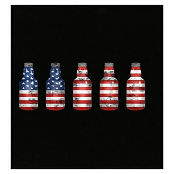 Beer Drinker Poster - USA Flag - Alcohol Lover Gifts | Size: 13x19" Wall Art Poster