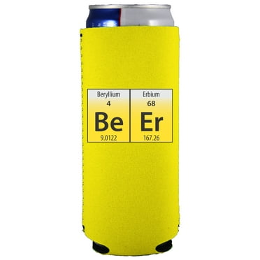 Beer Elements Slim Can Coolie (Yellow)