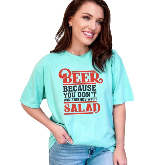 Beer Enthusiast Fun Slogan, Chalky Mint Comfort Colors T-Shirt, XL