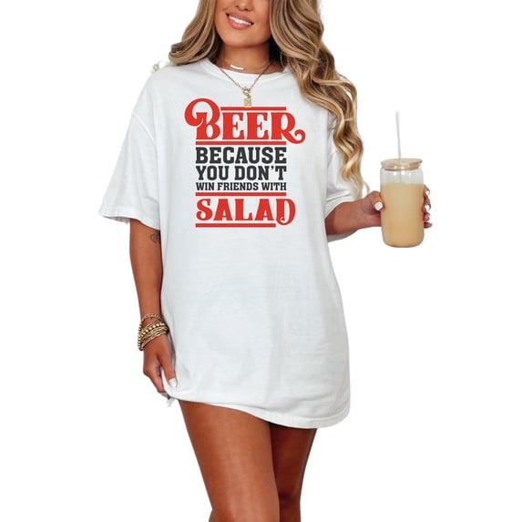 Beer Enthusiast Fun Slogan, White Comfort Colors T-Shirt, Small