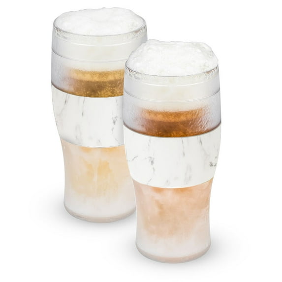 Beer FREEZE? Cooling Cups (set of 2) in Marble