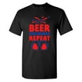 thumbnail image 1 of Beer Fireworks Repeat Sarcastic Humor Graphic Tees Gift For Mens Novelty Funny T Shirt, 1 of 5