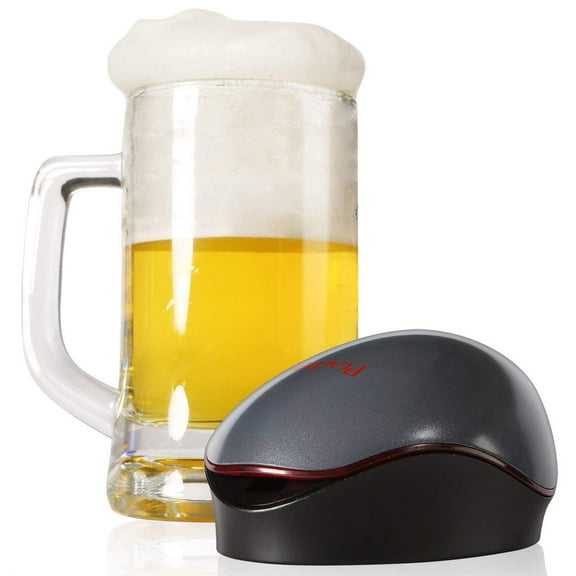 Beer Foamer, Peacher Portable Quick Automatic Sonic Beer Foamer for Can