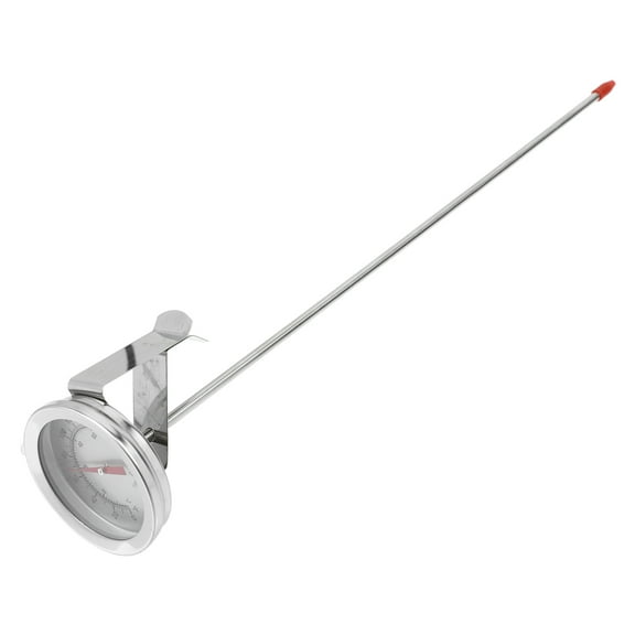 Raindrops Stainless Steel and Glass Food Thermometer for Home Use with High Transparency Silver Color 31 5cm