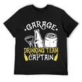 thumbnail image 1 of Beer Garage Drinkers Drinking Funny Team Captain Men Dad T-Shirt Black 2X-Large, 1 of 5