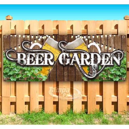 Beer Garden 13 oz Vinyl Banner With Metal Grommets