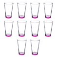 thumbnail image 1 of Beer Glasses 16 oz. Set of 10, Bulk Pack - Pint, Groomsmen gifts, Barware - Pink, 1 of 5