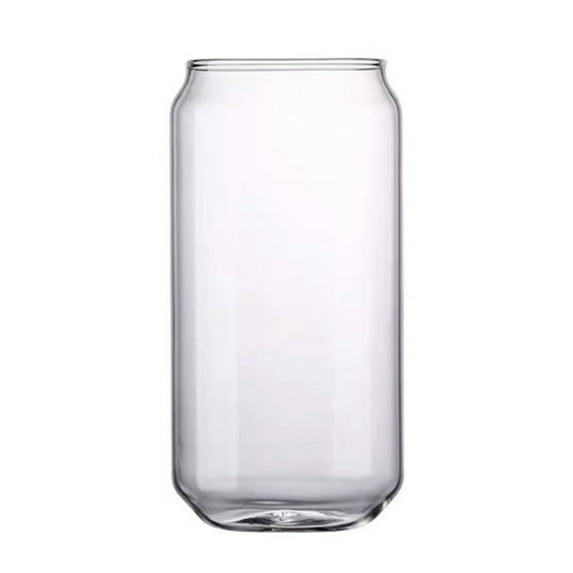 Beer Glasses, Can Shaped Glass Pint Drinking Glass Cups for Juice Beer Soda Iced Drinks and Cocktails