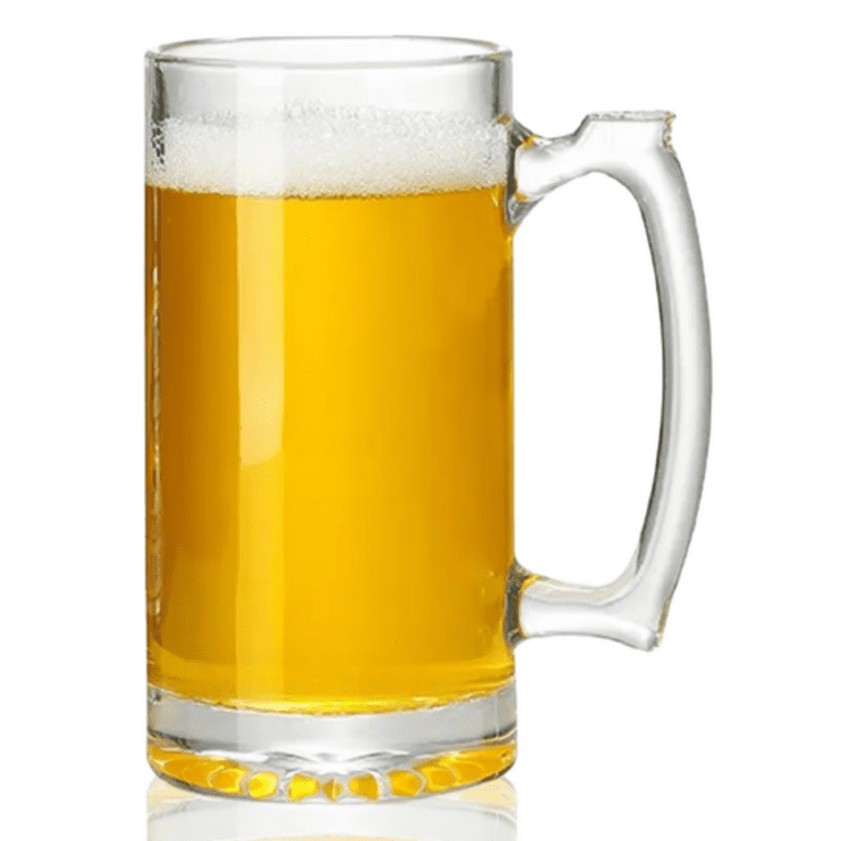 Glass Mugs With Handle 26oz, Large Beer Glasses For Freezer, Beer Cups