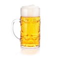 thumbnail image 1 of TJOUL Beer Mugs 32 oz Clear Plastic with Handles, Freezable Reusable Beer Glasses for Cold Beverages, Dishwasher Safe, Set of 1, 1 of 8